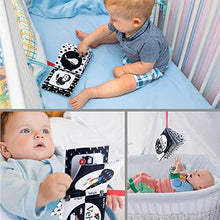 Load image into Gallery viewer, teytoy My First Soft Book, 6 PCS Nontoxic Fabric Baby Cloth Activity Crinkle Soft Black and White Books for Infants Boys and Girls Early Educational Toys Perfect for Baby Shower
