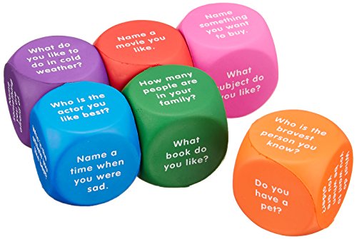 Learning Resources Conversation Cubes, Social Dice, Autism Therapy, Ice Breaker Cubes, Foam Cubes, 6
