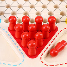 Load image into Gallery viewer, Pssopp Wooden Chinese Checkers Board Game Set Chinese Checkers Chinese Checkers Western Publishing Smooth Aeroplane Chess
