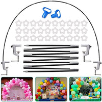 FUZAWS Table Balloon Arch Kit - Adjustable Table Balloon Arch Stand Kit 13Ft Reusable with Base High Strength Glass Fiber Pole for DIY Party Wedding Birthday Baby Shower Xmas Festival Merry Christmas