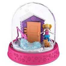 Load image into Gallery viewer, Mattel Polly Pocket Snow Scene Winter Cabin Ornament Mini Playset
