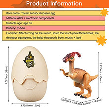 Load image into Gallery viewer, Marsjoy Dinosaur Hatching Eggs Easter Dinosaur Egg Jurassic Dinosaur Eggs with Realistic Dinosaur Action Figure Dino Toy with Sound and LED Lights Touch Control Kid Birthday Parajiesaurus Ages 3+
