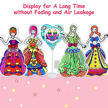 Load image into Gallery viewer, LIKEE 5Pcs Double-Sided Coloring Balloons with 8Pcs Markers, 3 Dimension Drawing Kits DIY Craft Preschool Art Toys Painting Book Gift for Kids Toddlers Boy Girl 3+ yrs (Princess)
