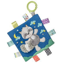 Load image into Gallery viewer, Taggies Soothing Sensory Crinkle Me Toy with Baby Paper and Squeaker, Harley Raccoon, 6.5 x 6.5-Inches
