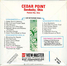 Load image into Gallery viewer, Cedar Point- Sandusky, Ohio - Classic ViewMaster - 3 Reel Set - 21 3D Images - Mint
