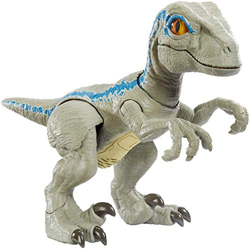 ?Jurassic World Primal Pal Blue with Spring-activated Action, Sound Effects Plus Neck, Shoulder, Tail and Feet Articulation for Added Play Movement ? [Amazon Exclusive]
