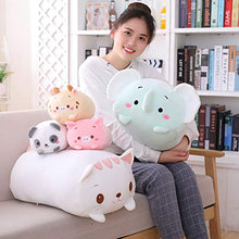 Load image into Gallery viewer, AIXINI 23.6 inch Cute Elephant Plush Stuffed Animal Cylindrical Body Pillow,Super Soft Cartoon Hugging Toy Gifts for Bedding, Kids Sleeping Kawaii Pillow
