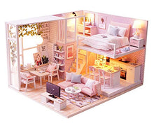 Load image into Gallery viewer, Flever Dollhouse Miniature DIY House Kit Creative Room with Loft Apartment Scene for Romantic Artwork Gift (Tranquil Life)
