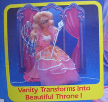 Load image into Gallery viewer, Costume Ball BARBIE VANITY &amp; THRONE Playset w DIORAMA &amp; MORE! (1990 Arco Toys, Mattel)

