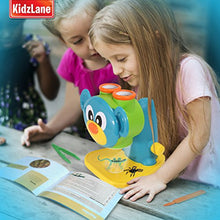 Load image into Gallery viewer, Kidzlane Microscope Science Toy for Kids - Toddler Preschool Microscope with Guide &amp; Activity Booklet
