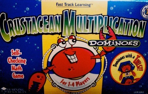 Fast Track Learning Fractions: Math Dominoes Crustacean Mult (Crabs