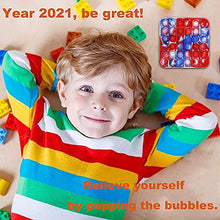 Load image into Gallery viewer, Fidget Toy Cheap Push Pop Fidget Toy, Push Pop Bubble Sensory Fidget Toy Silicone Pop Bubble Sensory Silicone Toy, Stress Reliever (Blue/Red/White Tie Dye-Square)
