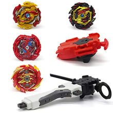 Load image into Gallery viewer, FANSETOYUMA Bey Battle Tops Metal Fusion Burst Turbo Gyro Evolution Set with 4D Launcher Grip and Stadium-Red
