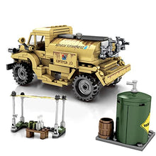 Load image into Gallery viewer, General Jim&#39;s World War 2 Military Army Water Tanker Truck Vehicle Building Blocks Play Toy Bricks Set with All Accessories Shown for Adults and Children
