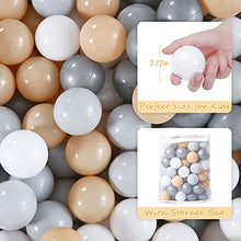 Load image into Gallery viewer, Realhaha Balls for Ball Pit,Gray Play Balls Crush Proof Play Balls Soft Plastic Balls for Toddlers Baby Kids Birthday Pool Tent or Dogs Playballs Pelotas,100 pcs
