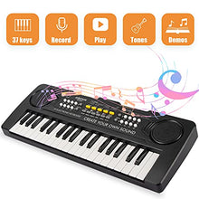 Load image into Gallery viewer, aPerfectLife Kids Keyboard Piano, 37 Key Portable Electronic Piano for Kids, Digital Music Piano Keyboard Educational Toys for 3 4 5 6 7 8 Year Old Girls Boys (Black)
