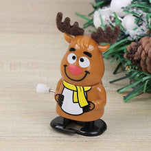 Load image into Gallery viewer, VALICLUD 3pcs Christmas Wind Up Toys Walking Babbling Elk Snowman Santa Clockwork Toys Mini Stuffed Shaking Head Figure for Xmas Holiday Birthday Party Goody Bag Fillers
