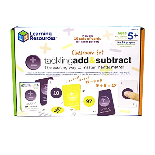 Learning Resources LSP1216-UK Tackling ADD & Subtract Class Set, Multi