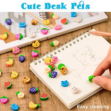 Load image into Gallery viewer, Mini Erasers for Kids Bulk, 120 Pieces Cute Erasers, Small Erasers, Fun Erasers for Students Bulk, 3D Non-Toxic Novelty Kids Erasers, Mini Food Animal Erasers Desk Pets for Party Favors, Gift Filling
