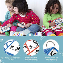 Load image into Gallery viewer, Torlam Multi Math Flash Cards for Kids Ages 4-8 - Addition, Subtraction, Multiplication, &amp; Division - All Facts 0-12 with 4 Rings, Math Games for Kids 6-8 3rd 4th 5th 6th Grade - 332 Cards Total
