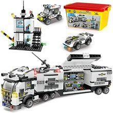 Load image into Gallery viewer, SWAT City Police Building Blocks, Exercise N Play Anti-Terrorism Police Station Car Command Center Station Blocks for Boys Girls Toddlers Construction Toys (858Pcs)
