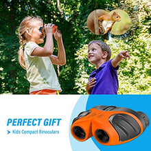 Load image into Gallery viewer, Best Toys for 4-9 Years Old Boys, VNVDFLM Binoculars Toys for Kids, 8x21 Compact Telescope Gifts for Children to Wildlife and Theater, Easter for Girls Age 3-8 (Orange)

