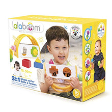 Load image into Gallery viewer, Lalaboom - 3-in-1 Shape Sorter and Balance Toy - Pop Beads - 16 Pieces - Ages 10 Months to 4 Years - BL810
