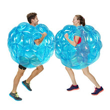 Load image into Gallery viewer, SUNSHINEMALL 1 PC Bumper Ball, Inflatable Body Bubble Ball Sumo Bumper Bopper Toys, Heavy Duty Durable PVC Vinyl Kids Adults Physical Outdoor Active Play (36inch, 1pcs Blue)
