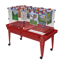Load image into Gallery viewer, ChildBrite Youth 4 Casters 6 Station Red Frame Super Paint Center
