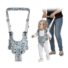 Load image into Gallery viewer, Baby Walker, Baby Walking Harness Sit to Stand Learning Helper Hand-held Assistant with Crotch Adjustable Safety Lifting &amp; Pulling Dual-use Owl Print for Toddlers Infant Kids Activity (Blue-1)
