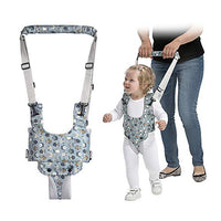 Baby Walker, Baby Walking Harness Sit to Stand Learning Helper Hand-held Assistant with Crotch Adjustable Safety Lifting & Pulling Dual-use Owl Print for Toddlers Infant Kids Activity (Blue-1)