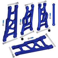 Hobbypark Front & Rear Aluminum Suspension Arms w/Tie Bar Replacement of 3655X 3631 for Traxxas Stampede VXL 2WD 1/10 Upgrade Parts (Navy Blue)