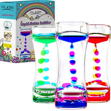 Load image into Gallery viewer, YUE MOTION Liquid Motion Bubbler Timer for Sensory Toys,Children Activity, Calm Relaxing Desk Toys, Anxiety Toys, Autism Toys, ADHD Toys, Assorted Colors, Pack of 3 (Style#3)
