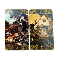 Load image into Gallery viewer, angwang Edmund Dulac Tarot Cards,Edmund Dulac Tarot Cards Full English 78-Card Deck Oracle Party Divination Fate Board Game
