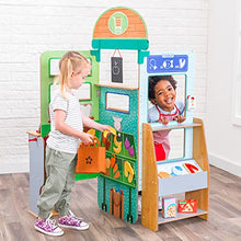 Load image into Gallery viewer, KidKraft Lets Pretend Wooden Grocery Store Pop-Up, Play &amp; Put Away Toy with 18 Accessories, Gift for Ages 3+, Amazon Exclusive
