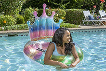 Load image into Gallery viewer, Poolmaster Swimming Pool Float Rainbow Glitter Tiara Tube, Multi
