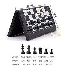 Load image into Gallery viewer, XWZJY Magnetic Travel Chess Set with Folding Chess Board Black White Chess Pieces for Beginner, Kids and Adults,30 x 28.5cm
