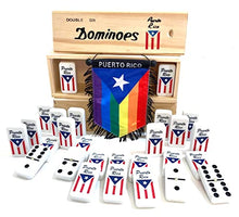 Load image into Gallery viewer, Puerto Rico Dominoes Domino Game Tiles Boricua PR Puerto Rican Classic Must Have (Rainbow)
