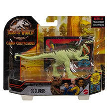 Load image into Gallery viewer, Jurassic World Camp Cretaceous Attack Pack Coelurus Dinosaur Figure with 5 Articulation Points, Realistic Sculpting &amp; Texture; for Ages 4 Years Old &amp; Up
