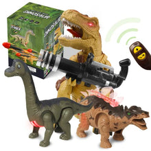 Load image into Gallery viewer, MITCIEN Dinosaur Trex Toy Realistic Walking with 2 Dinos for Kids Electric Toy Tyrannosaurus Rex Multifunction RC Controller with Roaring Misslle Launch Mode for Boys Ages 3 4 5 6
