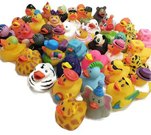 Load image into Gallery viewer, Zugar Land Assorted Colorful Rubber Duckies (2&#39;&#39;) Ducks Ducky Duck Ducking (50), Multi
