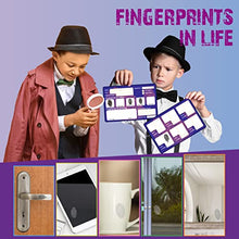 Load image into Gallery viewer, Fingerprint Kit for Kids Ages 8-12, FunKidz Detective Spy Gear Pretend Play STEM Science Kit Project with Crime Scene Investigations Educational Class Tools for Boys Girls
