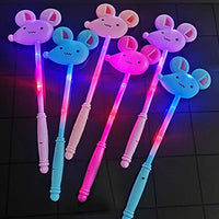 BARMI 5Pcs Kids Toy Glowing Cartoon Mouse Colorful Flashing Magic Stick Wand Gifts,Perfect Child Intellectual Toy Gift Set