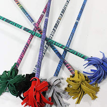 Load image into Gallery viewer, Z-Stix Flower Juggling Stick- Devil Stick- Zebra Series- Choose The Perfect Size (King, Green)
