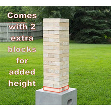 Load image into Gallery viewer, Yard Games On The Go Large Tumbling Timbers Wood Tower Stacking Outdoor Party Game with 56 Premium Pine Blocks and Nylon Carrying Case (2 Pack)
