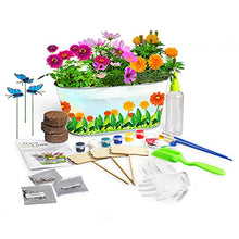 Load image into Gallery viewer, unuaST Kids Flower Planting Growing Kit - Kids Gardening Plant and Paint Arts Crafts Set All Ages Both Girls and Boys
