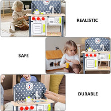 Load image into Gallery viewer, ULTNICE Wooden Kitchen Playset Pretend Play Kitchen Toys Cooking Play Set Cookware Set for Miniature Dollhouse Kitchen Set Kids Learning Toys
