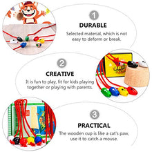 Load image into Gallery viewer, Toyvian 1 Set Wooden Mouse Catching Game Color STEM Cat Catch Mouse Desktop Game Creative Interactive Wooden Toys Exercise Reaction Education Toy for Kids Children
