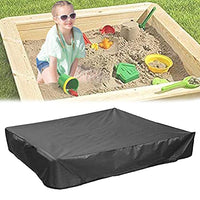 Oslimea Sandbox Cover with Drawstring, Square Dustproof Protection Beach Sandbox Canopy, Waterproof Sandpit Pool Cover Green (78.74