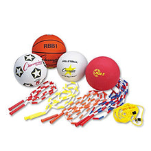 Load image into Gallery viewer, Champion Sports Physical Education Kit with Seven Balls, 14 Jump Ropes, Assorted Colors
